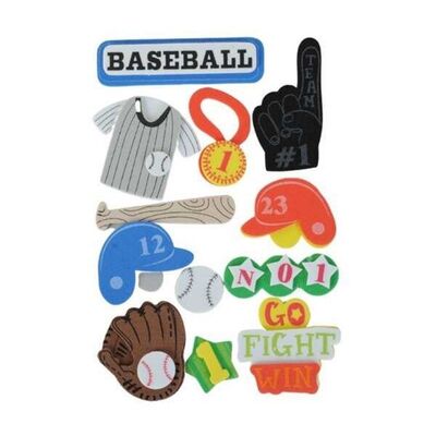 3D Eva Sticker Baseball - 1