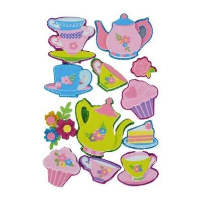 3D Eva Sticker Çay Vakti - 1