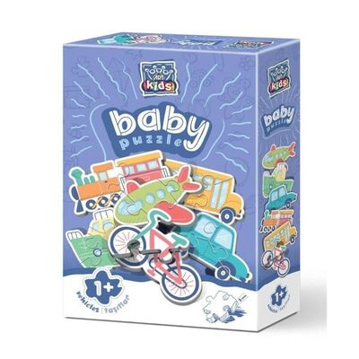 Art Kids Baby Taşıtlar 6 Model 19 Parça Puzzle - 1