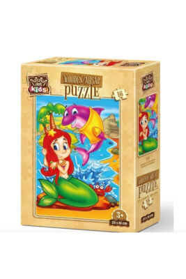 Art Kids Denizkızı ve Arkadaşları 16 Parça Ahşap Puzzle - 1