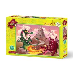 Art Kids Ejderhalar 50 Parça Puzzle - 1