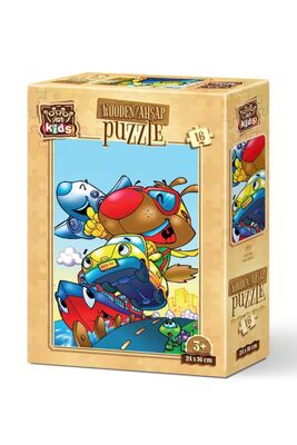 Art Kids Hızlı Köpek 16 Parça Ahşap Puzzle - 1