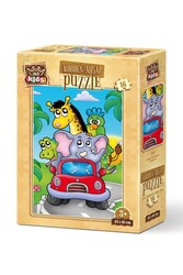 Art Kids Kaptan Fil 16 Parça Ahşap Puzzle - 1