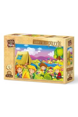 Art Kids Meraklı Kampçılar 25 Parça Ahşap Puzzle - 1