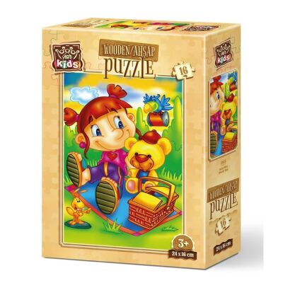 Art Kids Misafir Kuş 16 Parça Ahşap Puzzle - 1