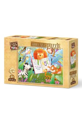 Art Kids Orman Okulu 100 Parça Ahşap Puzzle - 1