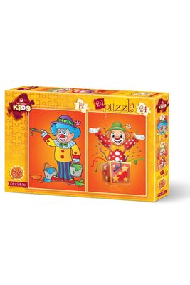 Art Kids Palyaço 12+24 Parça Puzzle - 1