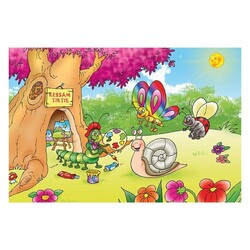 Art Kids Ressam Tırtıl 25 Parça Ahşap Puzzle - 4