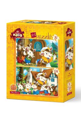 Art Kids Sevimli İnekler 12+24 Parça Puzzle - 1