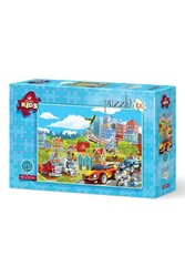 Art Kids Taşıtlar 100 Parça Puzzle - 1