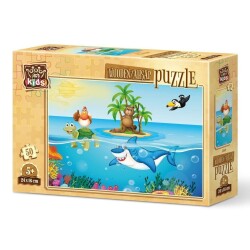 Art Kids Tatilci Tavuk 50 Parça Ahşap Puzzle - 1