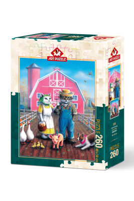 Art Puzzle Kedi Çiftliği 260 Parça Puzzle - 1