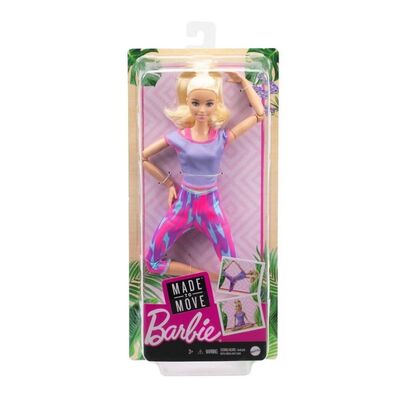 Barbie Sonsuz Hareket Bebeği Sarışın Desenli Taytlı - 2