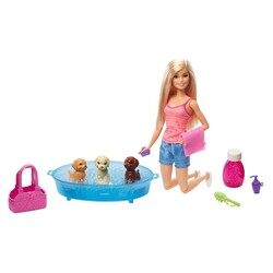 Barbie ve Köpekleri Banyo Keyfinde Oyun Seti - 3