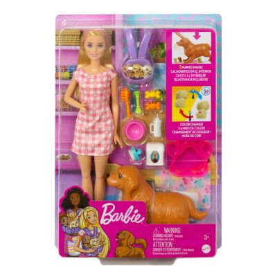 Barbie ve Yeni Doğan Köpekleri Oyun Seti - 1