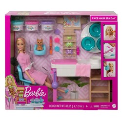 Barbie Yüz Bakımı Yapıyor Oyun Seti - Thumbnail