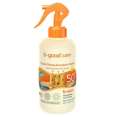 Bgood SPF 50 Çocuk Güneş Koruyucu Yüz ve Vücut Sprey 150 ML