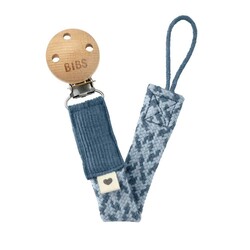 Bibs Emzik Askısı Paci Braid Petrol Baby Blue - 1