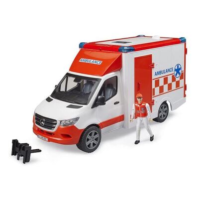 Bruder Mercedes Benz Sprinter Sirenli Ambulans ve Ekibi - 1