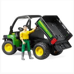 Bruder Oyuncak John Deere Gator 855D Bworld Adam - Thumbnail