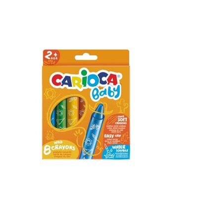 Carioca Bebek Yumuşak Pastel Boya Kalemi 8'li 2 Yaş Üzeri