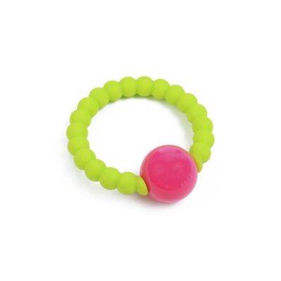 Chewbeads Diş Kaşıyıcı Halka Çıngıraklı Neon - 2