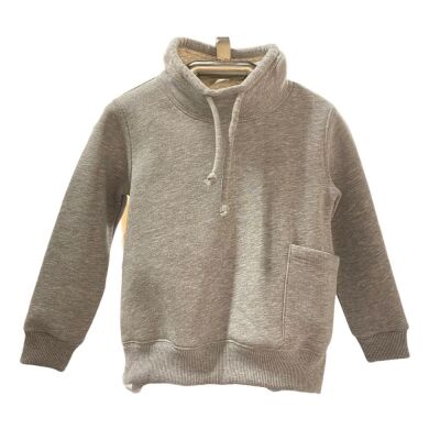 Çocuk Dik Yaka Cepli Sweatshirt - 1