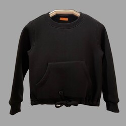 Çocuk O Yaka Kanguru Cepli Sweatshirt 3328 - 2