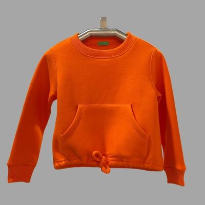 Çocuk O Yaka Kanguru Cepli Sweatshirt 3328 - 4