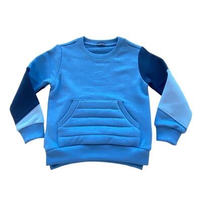 Çocuk Sweatshirt Kapitone Cepli