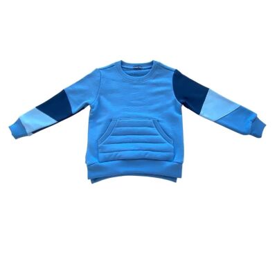 Çocuk Sweatshirt Kapitone Cepli - 3