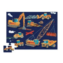 Crocodile Creek Dekoratif Puzzle 36 Parça Construction Zone - 2