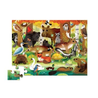 Crocodile Creek Dekoratif Puzzle 36 Parça Orman Arkadaşları - 2