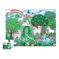 Crocodile Creek Metal Kutu Puzzle 50 Parça Unicorn Dreams - 1