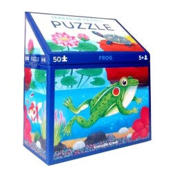 Crocodile Creek Puzzle 50 Parça Teraryum Kurbağa - 1