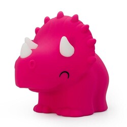 Dhink Silikon Gece Lambası Triceratops Pembe - 1