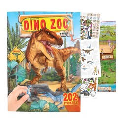 Dino World Dinozor Çıkartma Defteri - Thumbnail