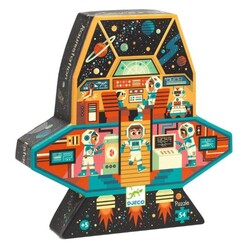 Djeco Dekoratif Puzzle 54 Parça Space Station - Thumbnail