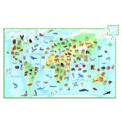 Djeco Dünya Puzzle 100 Parça - Thumbnail