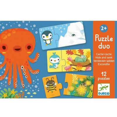 Djeco İkili Puzzle Duo Hide Seek - 1