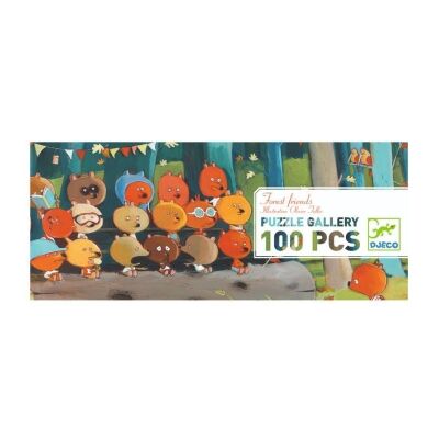 Djeco Puzzle Zebrissimo 100 parça 5 Yaş+ Forest Friends - 2