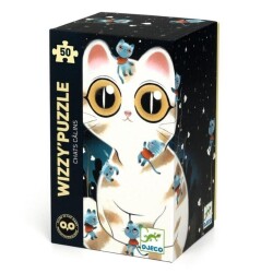 Djeco Wizzy Puzzle 50 Parça Cuddly Cats - 1