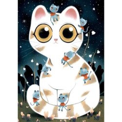 Djeco Wizzy Puzzle 50 Parça Cuddly Cats - 3