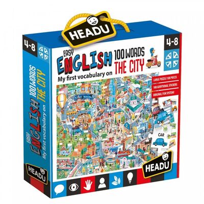 Easy English 100 Words City (4-8 Yaş)