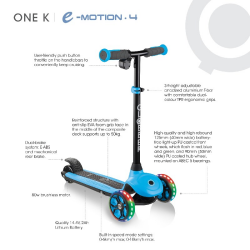 Elektrikli Scooter One K E Motion 4 Işıklı Pembe 6 Yaş Üzeri - 3