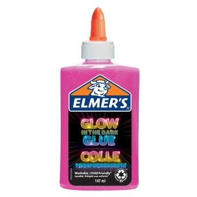 Elmers Karanlıkta Parlayan Yapıştırıcı Pembe - 1