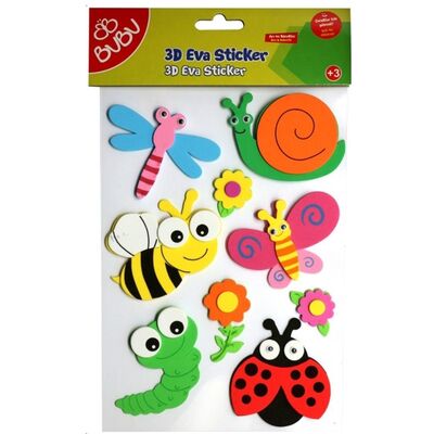 Eva Sticker 3D Arı ve Böcekler