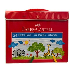 Faber Castell Plastik Çantalı Pastel Boya 24 Renk 5281 - Thumbnail