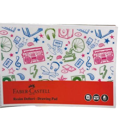 Faber Castell Resim Defteri PP Kapak 35 x 50 Cm 30 Yap