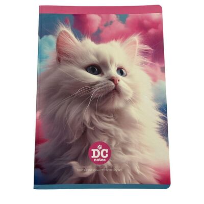 Gıpta A4 Defter 60 Yap Çizgili Kedi Fotoğraflı